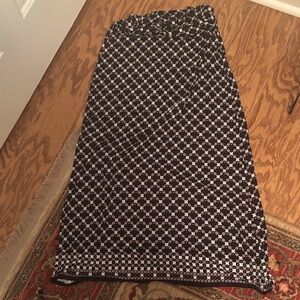 Max Edition Black and White Geometric Maxi Skirt